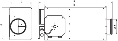 Низкопрофильный канальный вентилятор Ostberg LPKBI 200 B