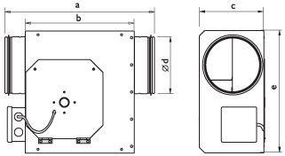 Низкопрофильный канальный вентилятор Ostberg LPKB 100 C1,в описание